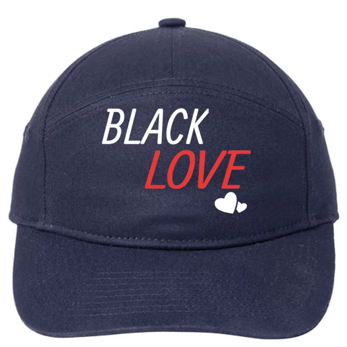 Black Love Is A Beautiful Work Of Art African Couple Gift 7-Panel Snapback Hat