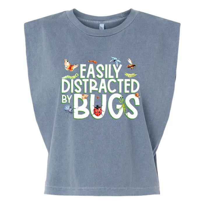 Bug Lover Insect Lover Types Of Bugs Bug Collector Bug Garment-Dyed Women's Muscle Tee