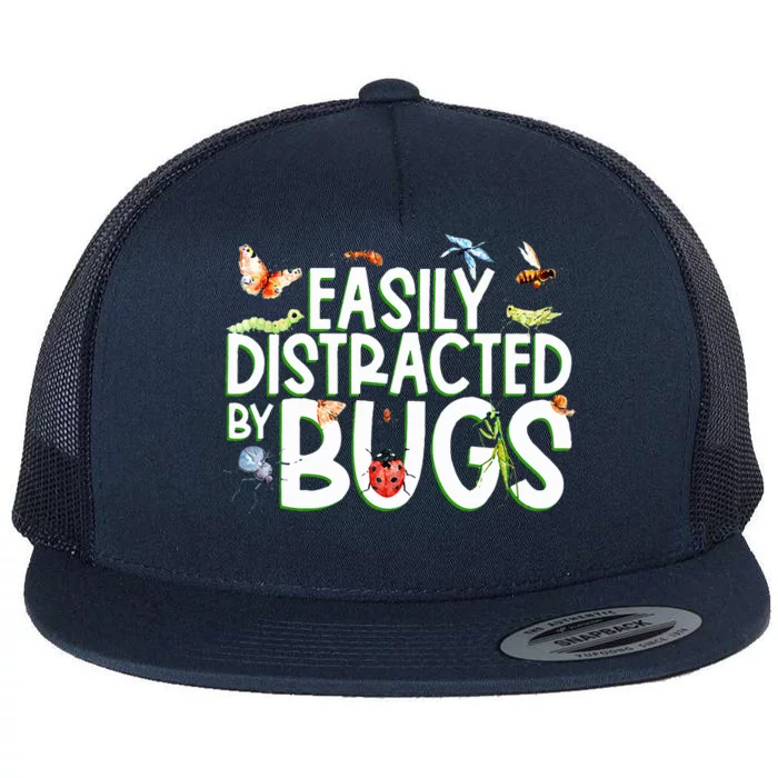 Bug Lover Insect Lover Types Of Bugs Bug Collector Bug Flat Bill Trucker Hat