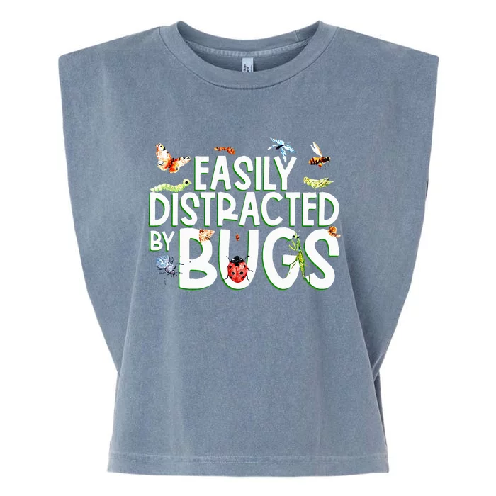 Bug Lover Insect Lover Types Of Bugs Bug Collector Bug Garment-Dyed Women's Muscle Tee