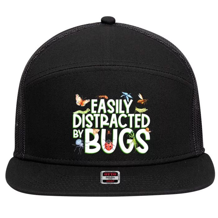 Bug Lover Insect Lover Types Of Bugs Bug Collector Bug 7 Panel Mesh Trucker Snapback Hat