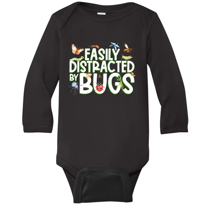 Bug Lover Insect Lover Types Of Bugs Bug Collector Bug Baby Long Sleeve Bodysuit