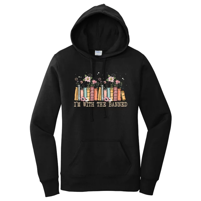 Book Lovers Im With The Banned Books Women's Pullover Hoodie