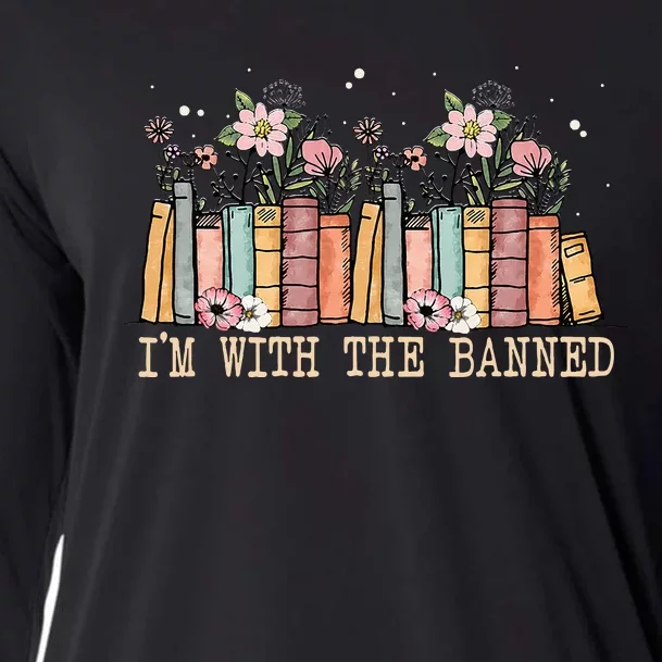 Book Lovers Im With The Banned Books Cooling Performance Long Sleeve Crew