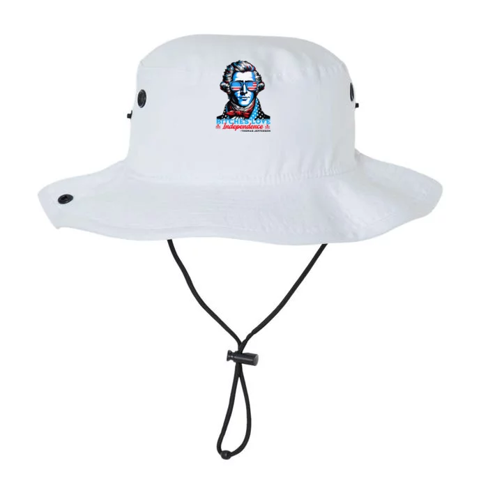 Bitches Love Independence Funny 4th Of July Thomas Jefferson Legacy Cool Fit Booney Bucket Hat