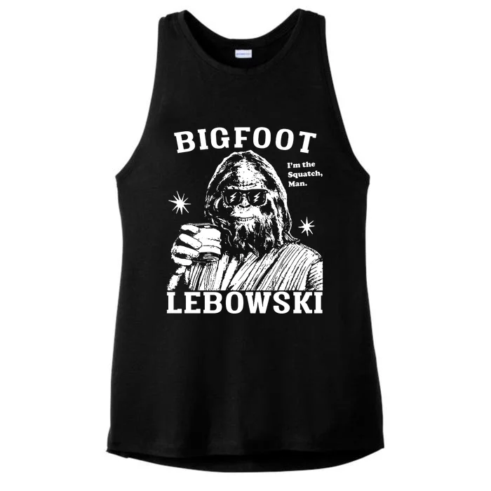 Bigfoot Lebowski IM The Squatch Man Ladies Tri-Blend Wicking Tank