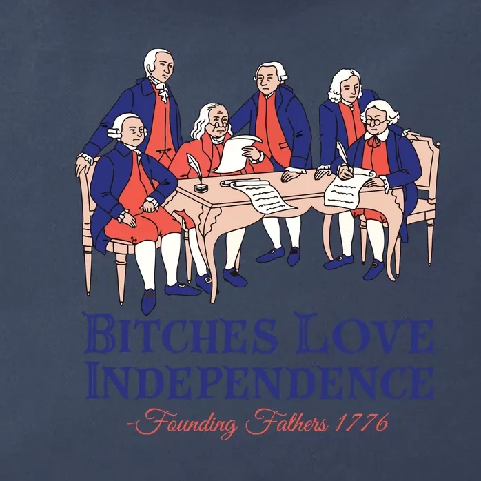 Bitches Love Independence 4th Of July Zip Tote Bag