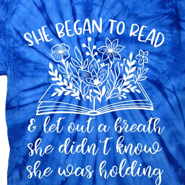 Book Lover Ideas Love To Read Wildflower Book Quotes Cute Gift Tie-Dye T-Shirt