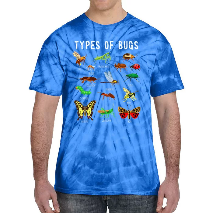 Bug Lover Insect Lover Types Of Bugs Bug Collector Bug Tie-Dye T-Shirt