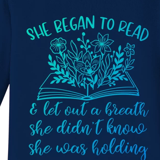 Book Lover Ideas Love To Read Wildflower Book Quotes Cute Gift Baby Long Sleeve Bodysuit