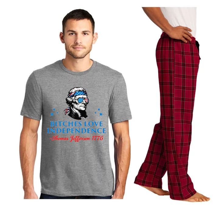 Bitches Love Independence Thomas Jefferson Founding Pajama Set