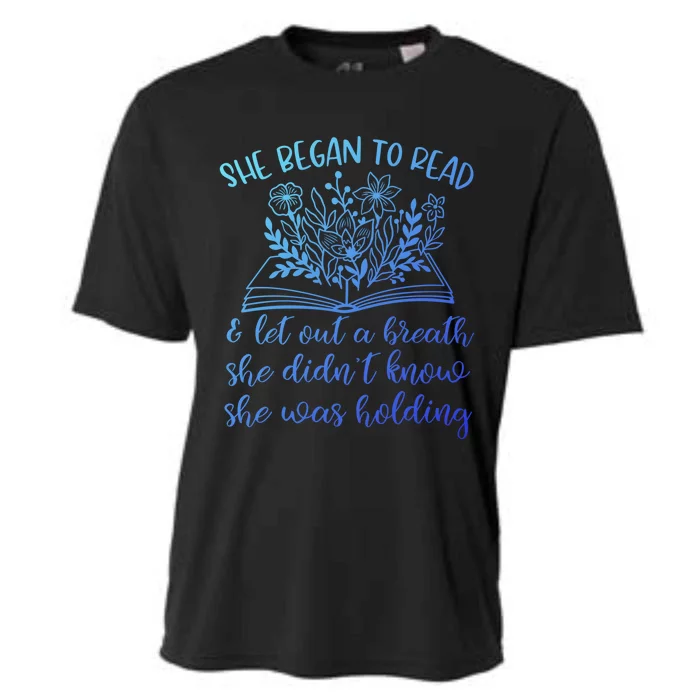 Book Lover Ideas Love To Read Wildflower Book Quotes Cute Gift Cooling Performance Crew T-Shirt