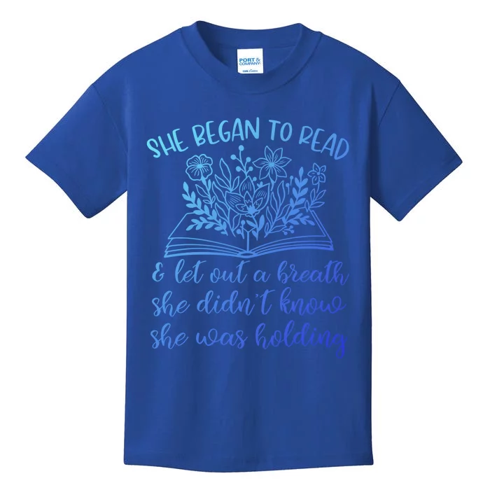 Book Lover Ideas Love To Read Wildflower Book Quotes Cute Gift Kids T-Shirt