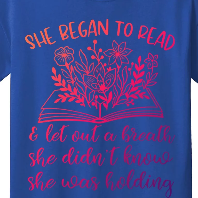 Book Lover Ideas Love To Read Wildflower Book Quotes Cute Gift Kids T-Shirt