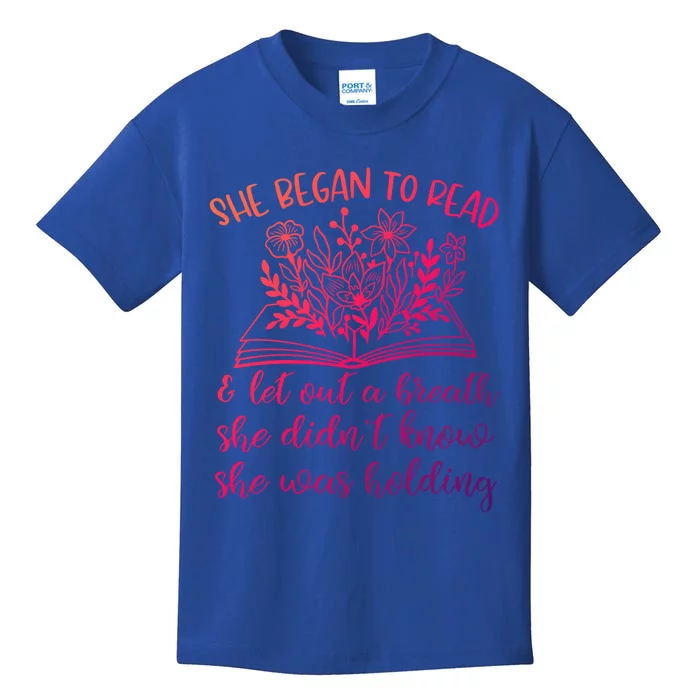 Book Lover Ideas Love To Read Wildflower Book Quotes Cute Gift Kids T-Shirt