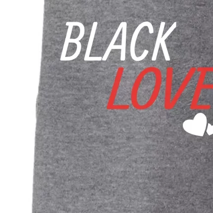 Black Love Is A Beautiful Work Of Art African Couple Gift Funny Gift Doggie 3-End Fleece Hoodie