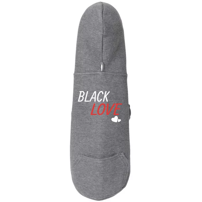 Black Love Is A Beautiful Work Of Art African Couple Gift Funny Gift Doggie 3-End Fleece Hoodie