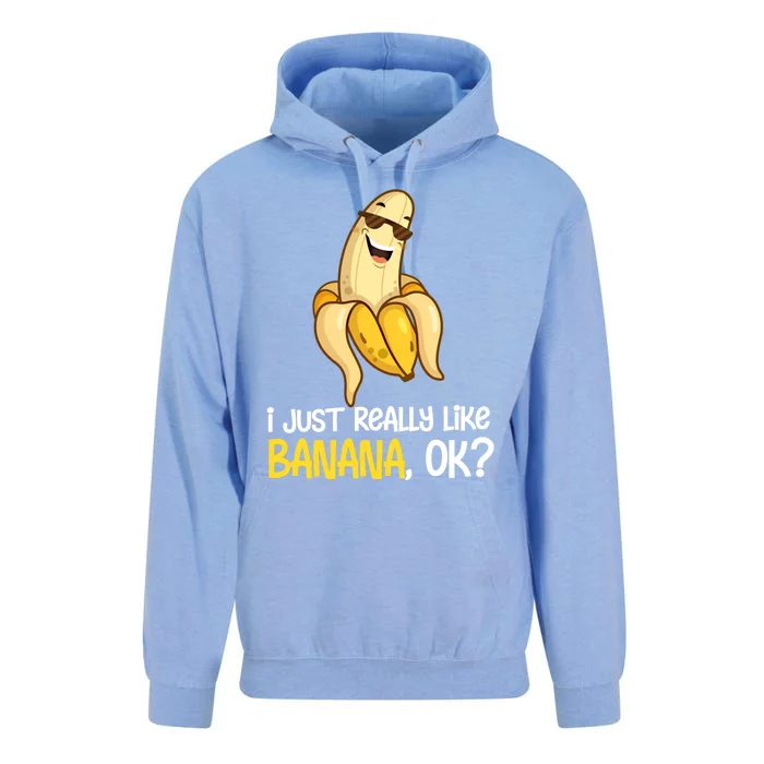 Banana Lover I Just Really Like Banana Fruit Cool Gift Unisex Surf Hoodie