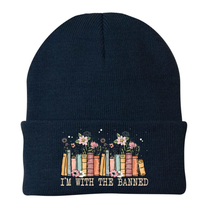 Book Lovers Im With The Banned Books Knit Cap Winter Beanie