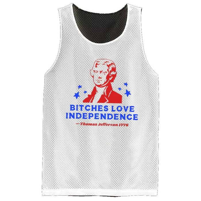 Bitches Love Independence Mesh Reversible Basketball Jersey Tank