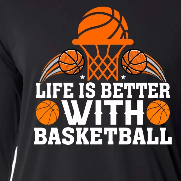 Basketball Life Is Better With Basketball Cooling Performance Long Sleeve Crew