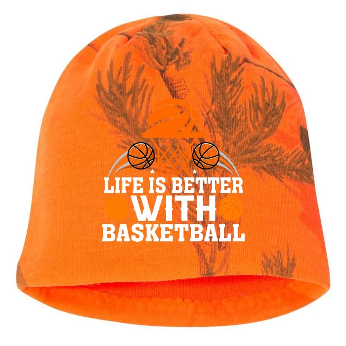 Basketball Life Is Better With Basketball Kati - Camo Knit Beanie