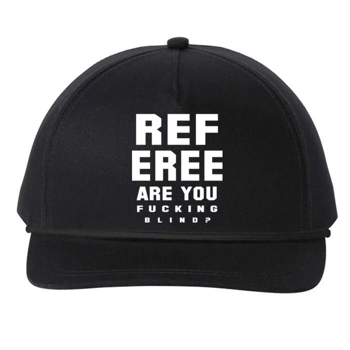 Blind Referee Funny Snapback Five-Panel Rope Hat