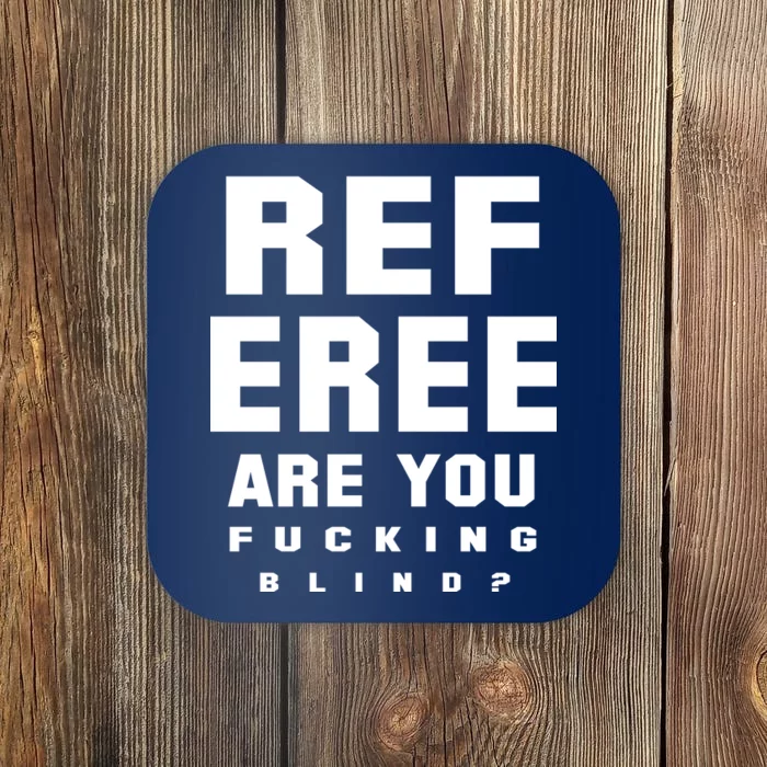 Blind Referee Funny Coaster