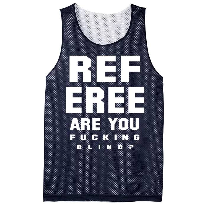 Blind Referee Funny Mesh Reversible Basketball Jersey Tank