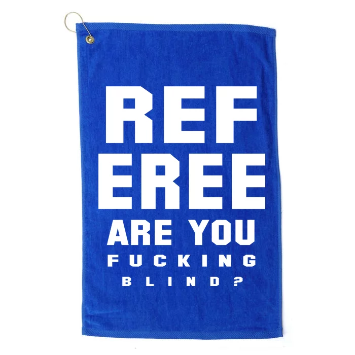 Blind Referee Funny Platinum Collection Golf Towel