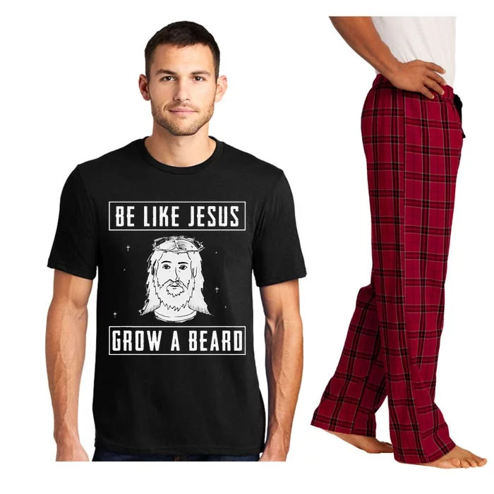 Be Like Jesus Grow A Beard Christian Gift Design Pajama Set