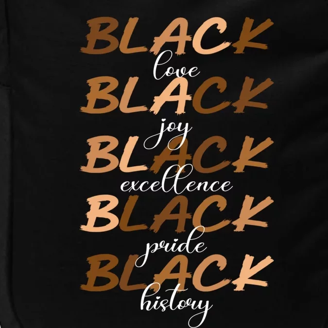 Black Love Joy Excellence Pride History Melanin Funny Gift Impact Tech Backpack