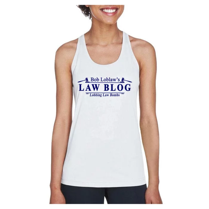 BOB LOBLAW'S LAW BLOG FUNNY MEME Women's Racerback Tank