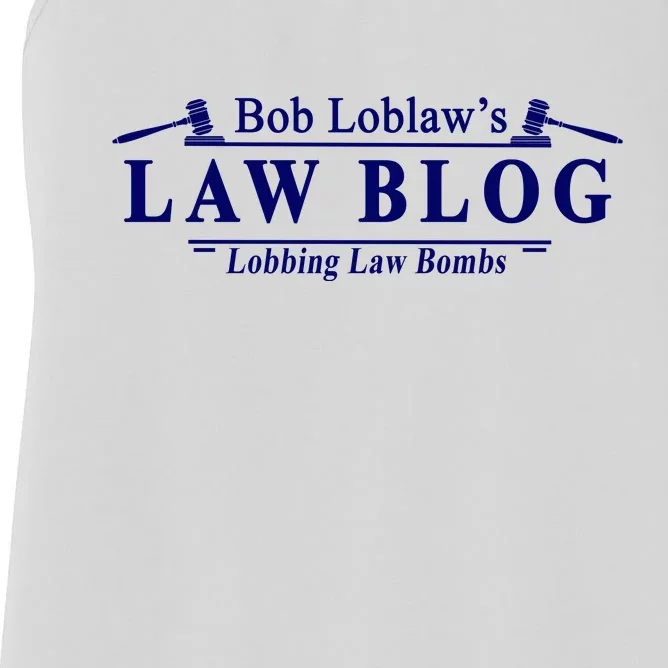 BOB LOBLAW'S LAW BLOG FUNNY MEME Women's Racerback Tank