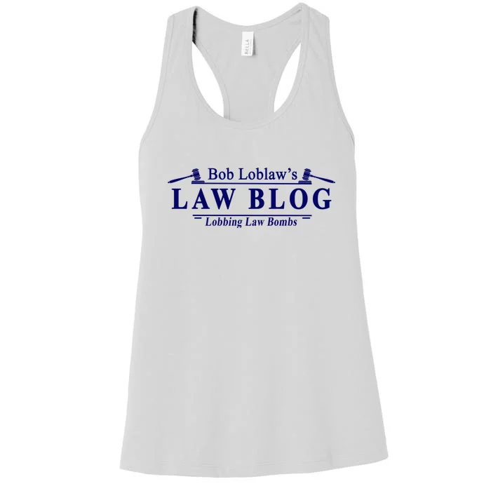 BOB LOBLAW'S LAW BLOG FUNNY MEME Women's Racerback Tank