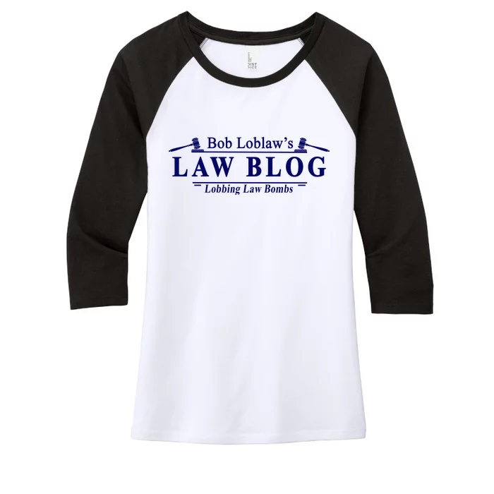 BOB LOBLAW'S LAW BLOG FUNNY MEME Women's Tri-Blend 3/4-Sleeve Raglan Shirt