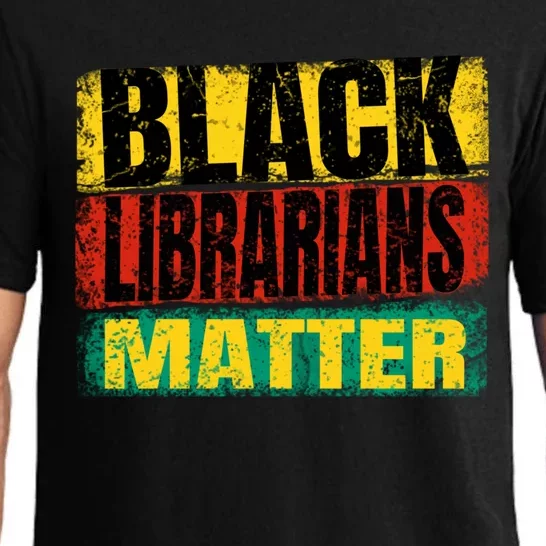 Black Librarians Lives Matter Flag African Distressed Gift Pajama Set