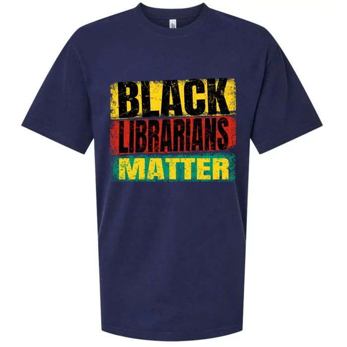 Black Librarians Lives Matter Flag African Distressed Gift Sueded Cloud Jersey T-Shirt