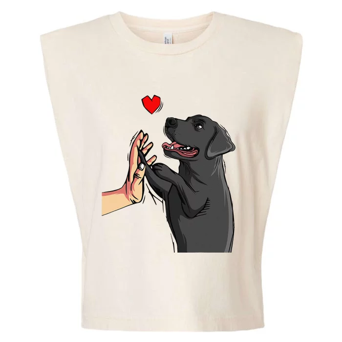 Black Lab Labrador Retriever Garment-Dyed Women's Muscle Tee