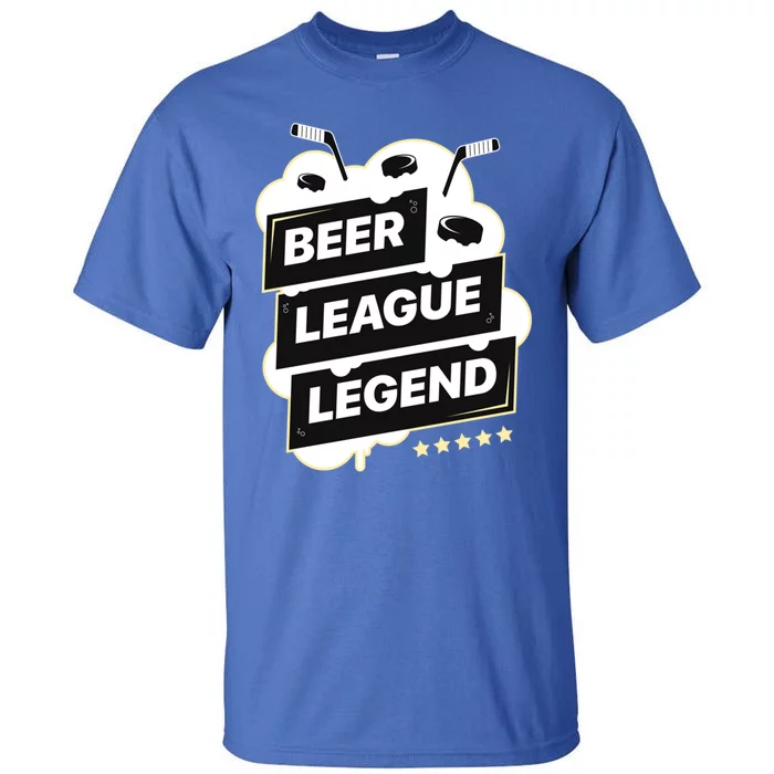 Beer League Legend Hockey Gift Tall T-Shirt