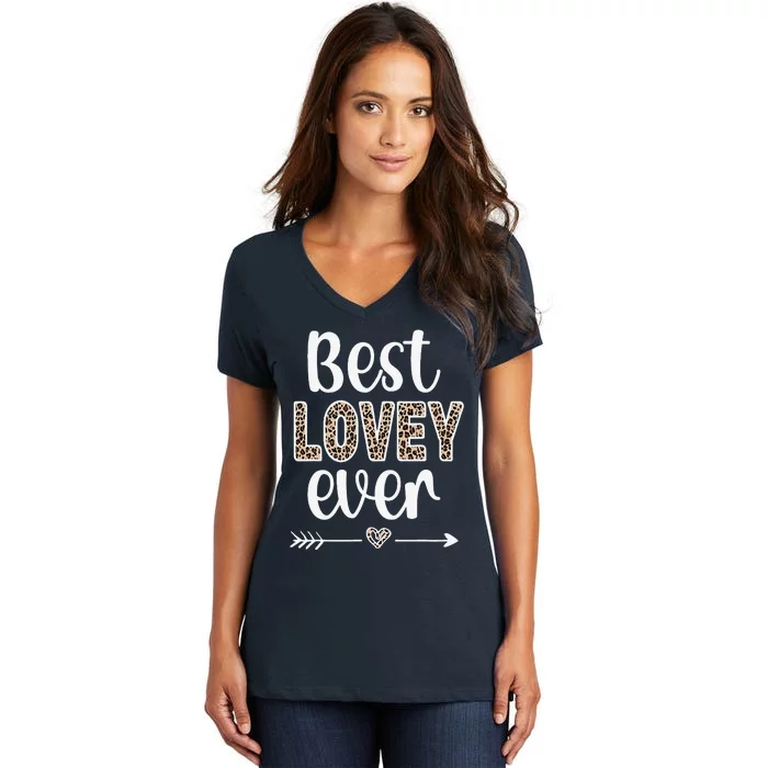 Best Lovey Lovey Grandmother Appreciation Lovey Grandma Women's V-Neck T-Shirt