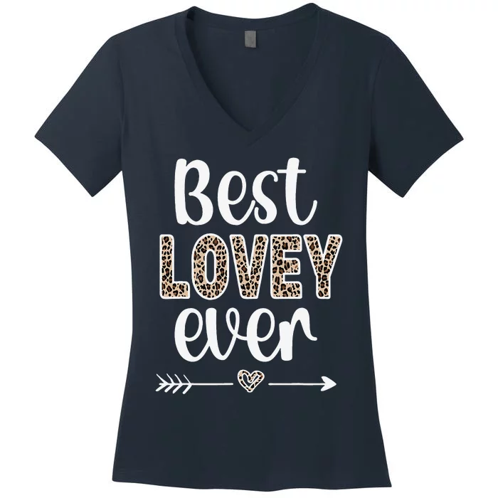 Best Lovey Lovey Grandmother Appreciation Lovey Grandma Women's V-Neck T-Shirt