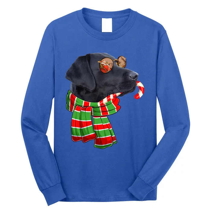 Black Lab Labrador Dog Owners Christmas Xmas Holiday Party Gift Long Sleeve Shirt