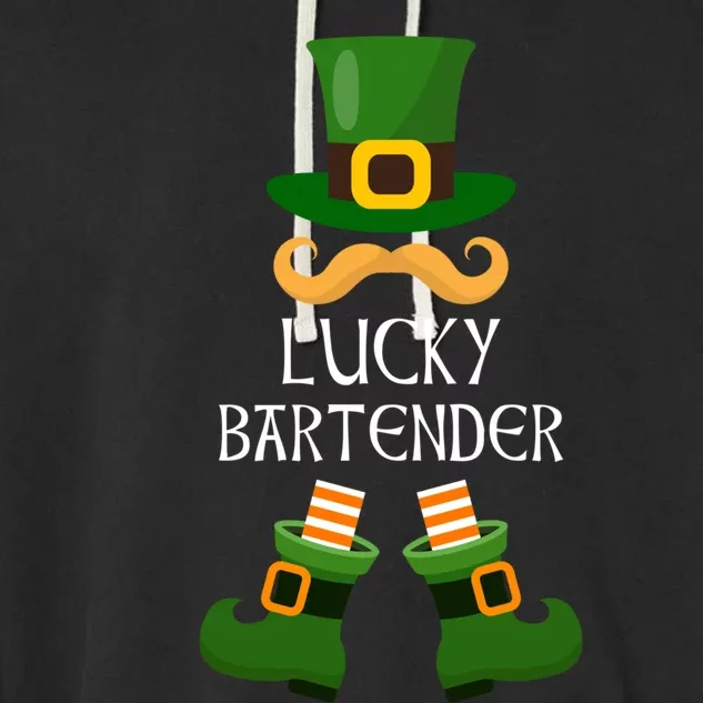 Bartender Lucky Leprechaun Matching Family St Patricks Day Cute Gift Garment-Dyed Fleece Hoodie