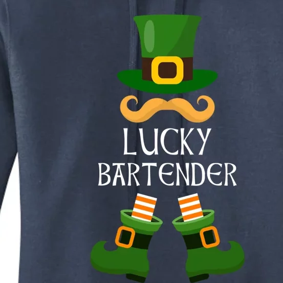 Bartender Lucky Leprechaun Matching Family St Patricks Day Cute Gift Women's Pullover Hoodie