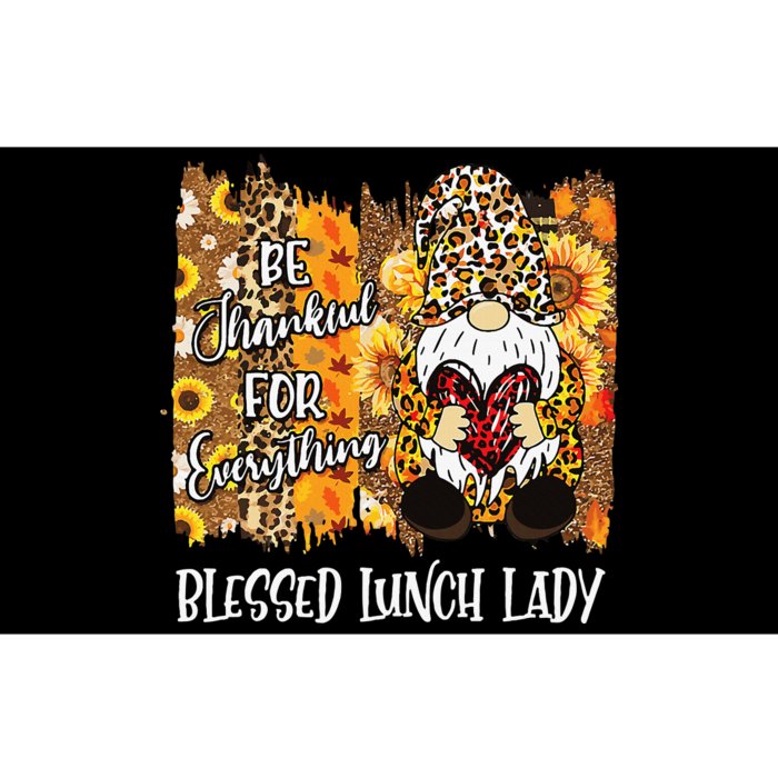 Blessed Lunch Lady Gnome Matching Family Fall Thanksgiving Bumper Sticker