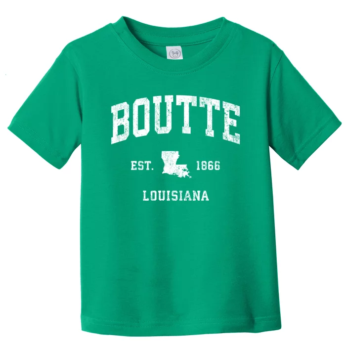 Boutte Louisiana La Vintage Athletic Sports Toddler T-Shirt