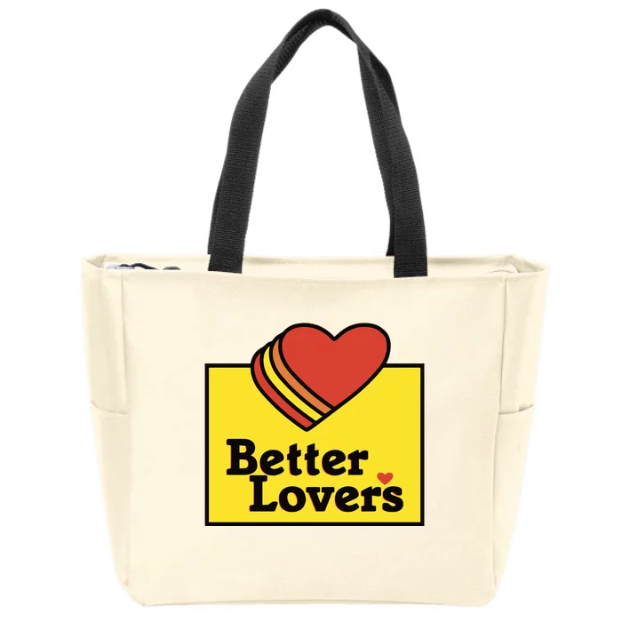 Better Lovers Loves Valentines Day Zip Tote Bag