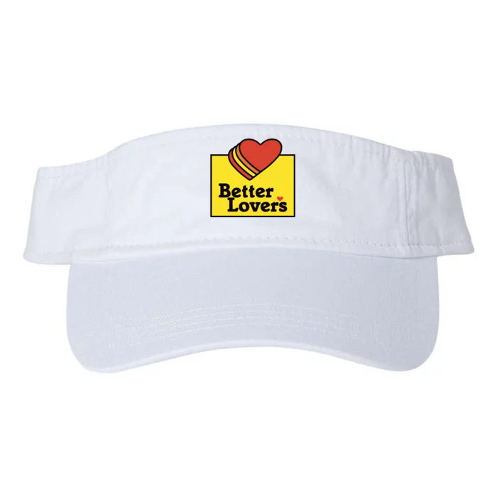 Better Lovers Loves Valentines Day Valucap Bio-Washed Visor