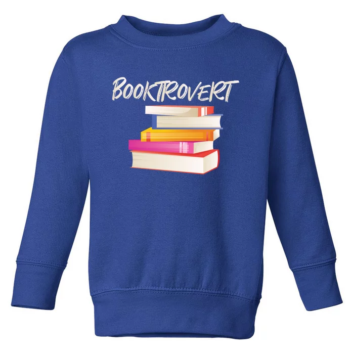 Booktrovert Literature Library Books Reading Hobby Love Fun Cute Gift Toddler Sweatshirt